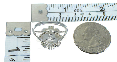 Turquoise Southwest Authentic Sterling Silver Ring Size 5-3/4 VX64104